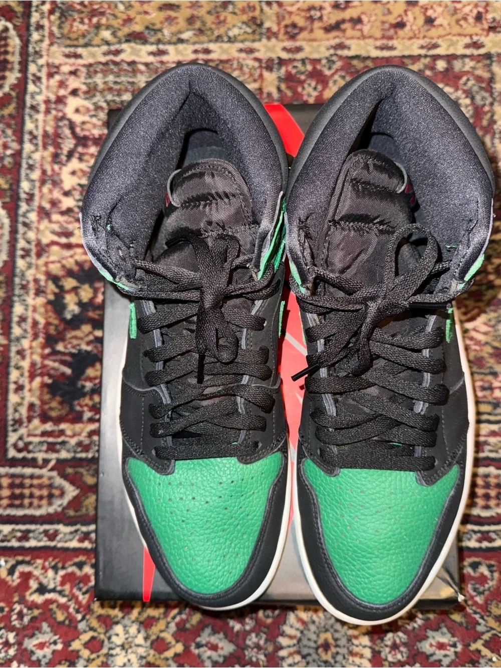 Jordan 1 Retro High Pine Green Black - Men's Sneakers